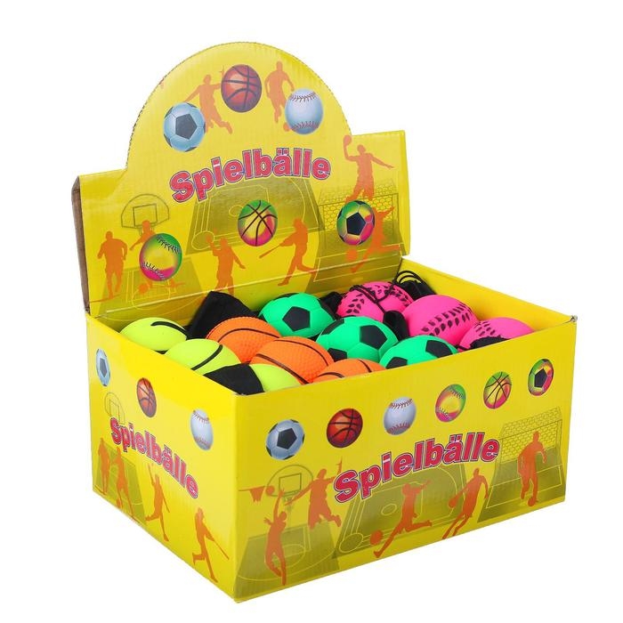 Мяч мягкий «Спортсмен», 6 см, на резинке Мяч мягкий «Спортсмен», 6 см, на резинке