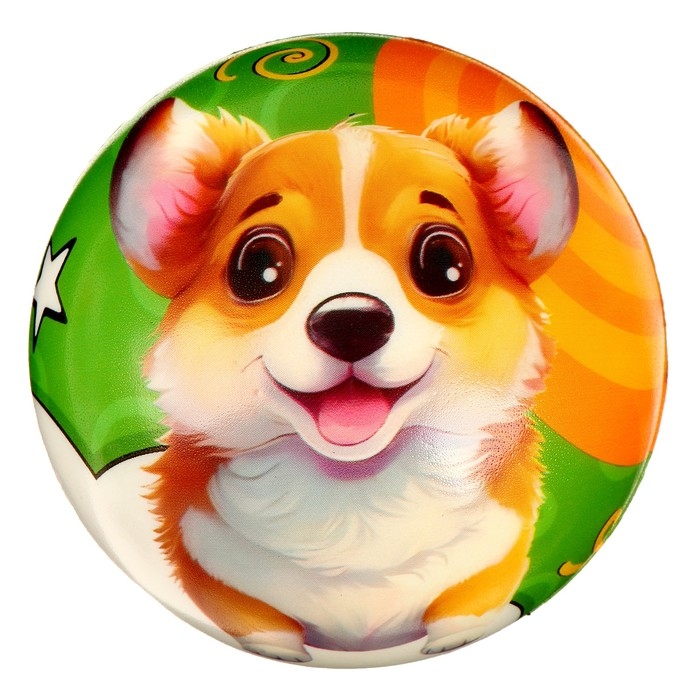 Мяч детский мягкий «Песики» 10 см , в шоубоксе Мяч детский мягкий «Песики» 10 см , в шоубоксе