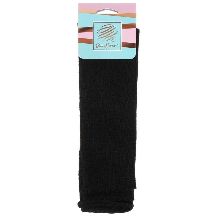 Гетры для гимнастики и танцев Grace Dance №1, длина 60 см, цвет чёрный Гетры для гимнастики и танцев Grace Dance №1, длина 60 см, цвет чёрный