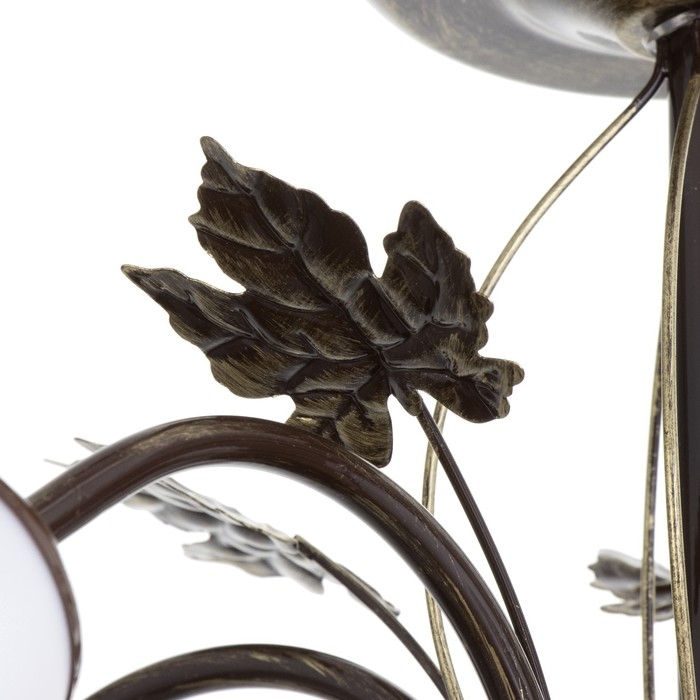 Люстра "Сусана" 5х15Вт Е27 коричневый/золото 58х58х32см BayerLux