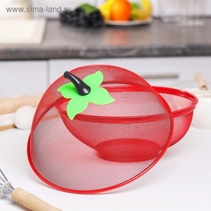 Сито с крышкой для хранения продуктов Доляна «Вкус», d=25 см, цвет МИКС Сито с крышкой для хранения продуктов Доляна «Вкус», d=25 см, цвет МИКС