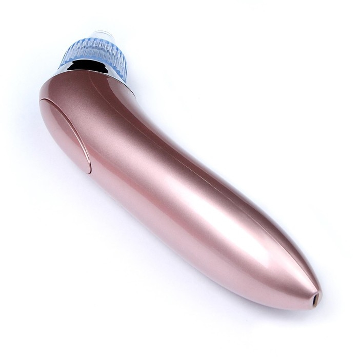 Вакуумный массажёр для чистки лица Luazon LMZ-050, 4 насадки, АКБ, розовый Вакуумный массажёр для чистки лица Luazon LMZ-050, 4 насадки, АКБ, розовый