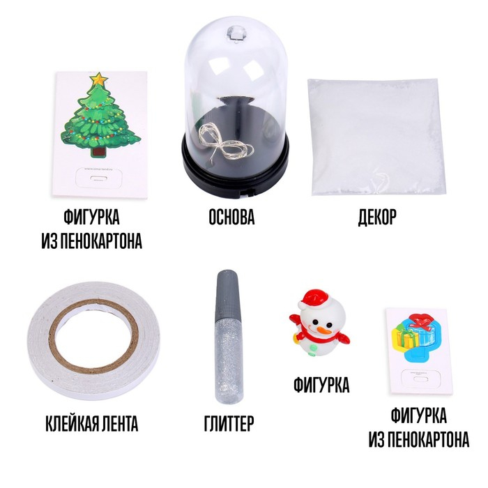 Набор для творчества «Новогодний ночник своими руками: снеговик» Набор для творчества «Новогодний ночник своими руками: снеговик»