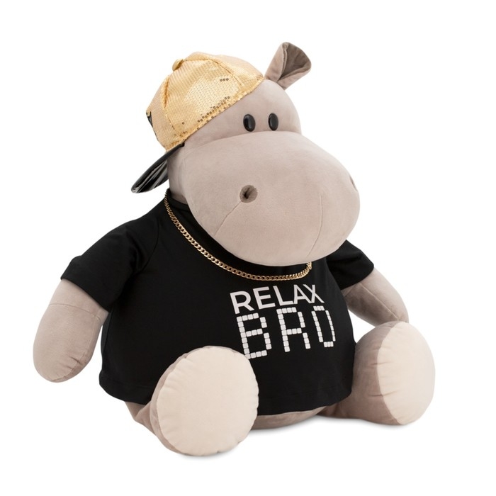 Мягкая игрушка «Бегемот Рэпер», 50 см Мягкая игрушка «Бегемот Рэпер», 50 см