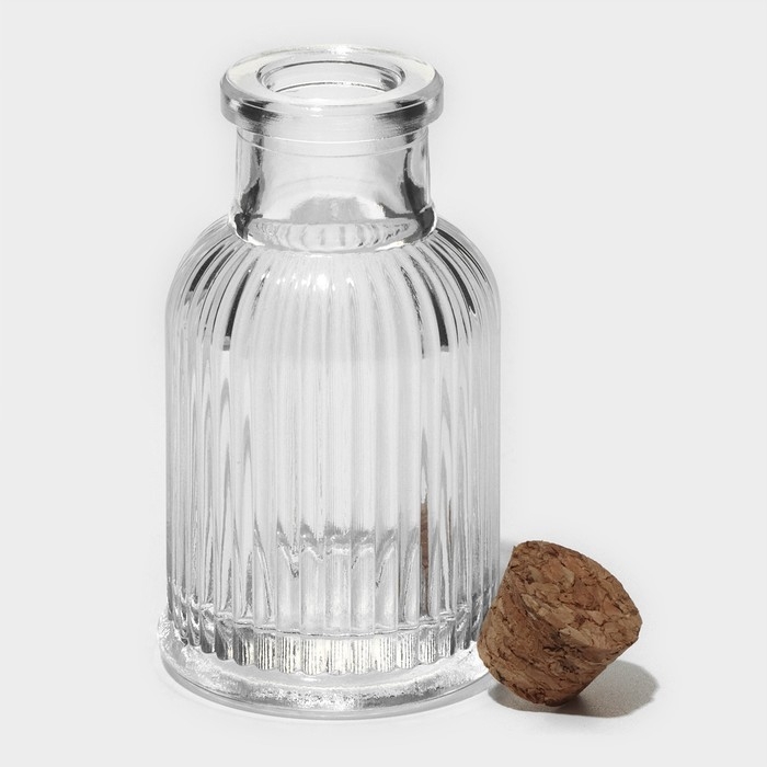 Набор баночек стеклянных для специй с пробковой крышкой Доляна «Парфе. Афина», 35 мл, 4,3×8 см, 12 шт, цвет прозрачный Набор баночек стеклянных для специй с пробковой крышкой Доляна «Парфе. Афина», 35 мл, 4,3×8 см, 12 шт, цвет прозрачный