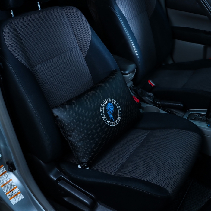 Подушка автомобильная МАТЕХ ЗНАКИ ЗОДИАКА LINE, ВОДОЛЕЙ, 45 х 28 х 12 см, черный Подушка автомобильная МАТЕХ ЗНАКИ ЗОДИАКА LINE, ВОДОЛЕЙ, 45 х 28 х 12 см, черный