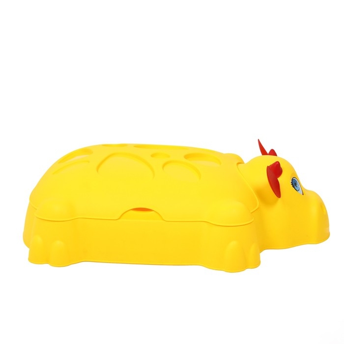 Песочница детская пластиковая, с крышкой, 116 × 83 × 30 см, «Коровка» Песочница детская пластиковая, с крышкой, 116 × 83 × 30 см, «Коровка»