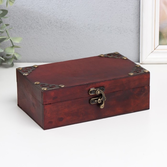 Шкатулка дерево сундучок Шкатулка дерево сундучок "Яснорада" с заклёпками 18х11,5х6 см
