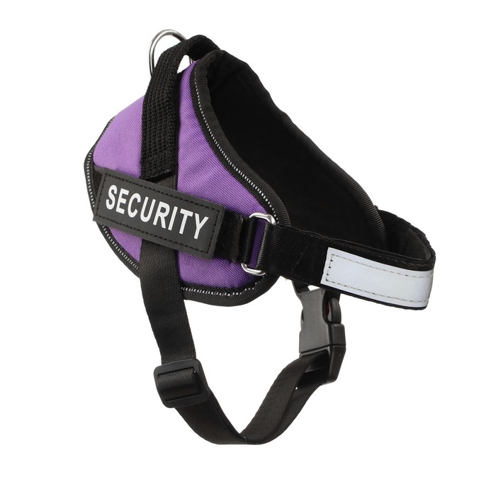 Шлейка К9 мягкая светоотражающая, размер S, ОГ 45-55 см, вес 5-12,5 кг, фиолетовая Шлейка К9 мягкая светоотражающая, размер S, ОГ 45-55 см, вес 5-12,5 кг, фиолетовая