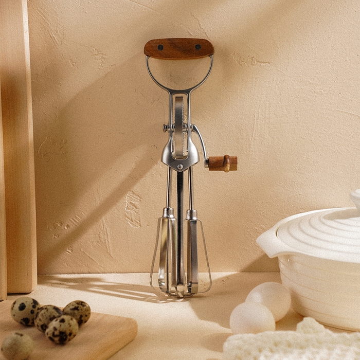 Венчик ручной SL Home Rueda, 30,5×11×7,5 см, цвет серебристый Венчик ручной SL Home Rueda, 30,5×11×7,5 см, цвет серебристый