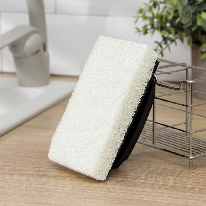 Щётка абразивная с ручкой Доляна, 15×9 см, цвет МИКС Щётка абразивная с ручкой Доляна, 15×9 см, цвет МИКС