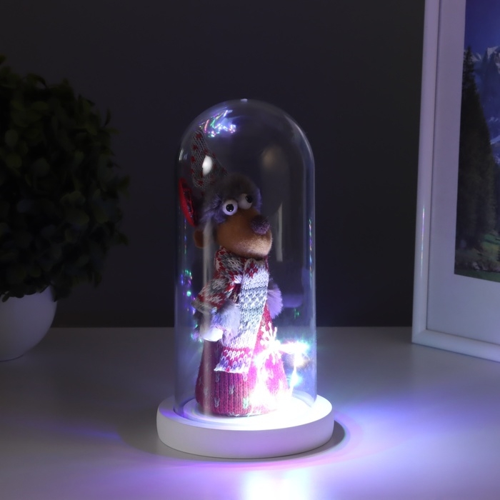 Ночник «Новогодний олень» LED 3хААА красный 11х11х22,5см Ночник «Новогодний олень» LED 3хААА красный 11х11х22,5см