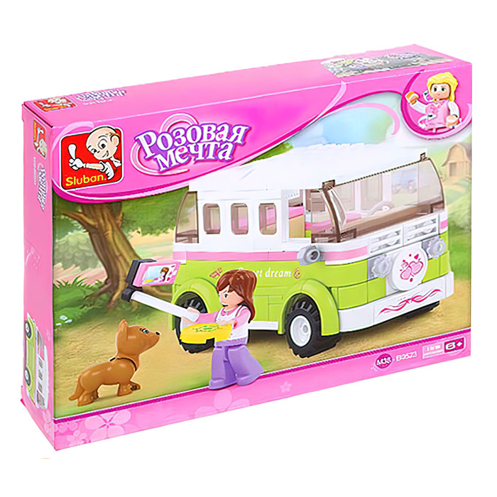 Конструктор &laquo;Розовая мечта: минивэн для путешествий&raquo;, 158 деталей