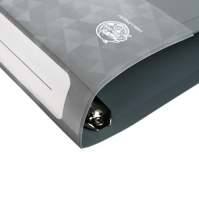 Папка на 4 кольцах А4, Calligrata, 40 мм, 700 мкм, внутренний карман, карман на корешок, серая Папка на 4 кольцах А4, Calligrata, 40 мм, 700 мкм, внутренний карман, карман на корешок, серая