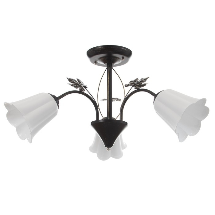 Люстра Люстра "Букет" 3х15Вт Е27 МОДЕЛЬ: BR 00227 черный/белый