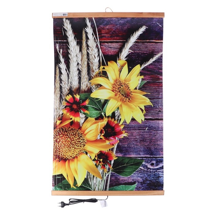 Обогреватель  Обогреватель "Домашний очаг" Подсолнухи, инфракрасный, 500 Вт, 15 м²