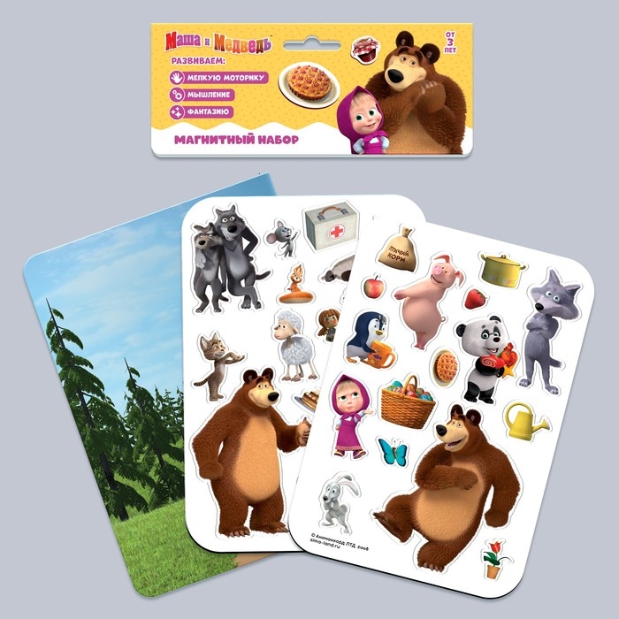Магнитная игра «Развивающий», Маша и Медведь Магнитная игра «Развивающий», Маша и Медведь