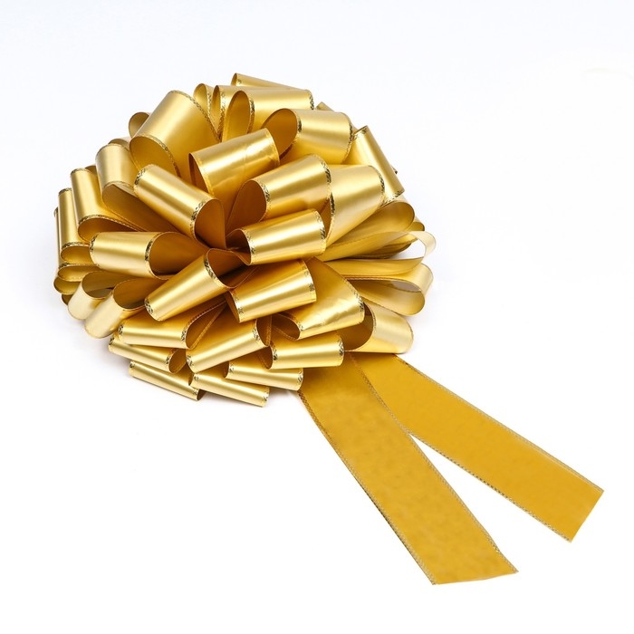 Бант-шар подарочный №7, золотистый Бант-шар подарочный №7, золотистый