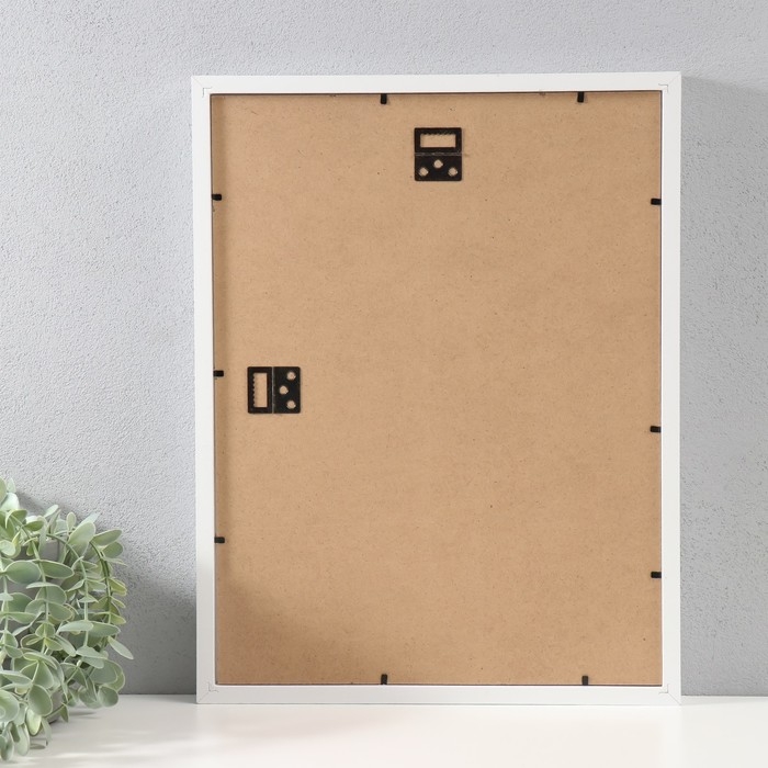 Фоторамка МДФ Фоторамка МДФ "Valerie" 30х40 см с паспарту 21х30 см, белый (пластиковый экран)