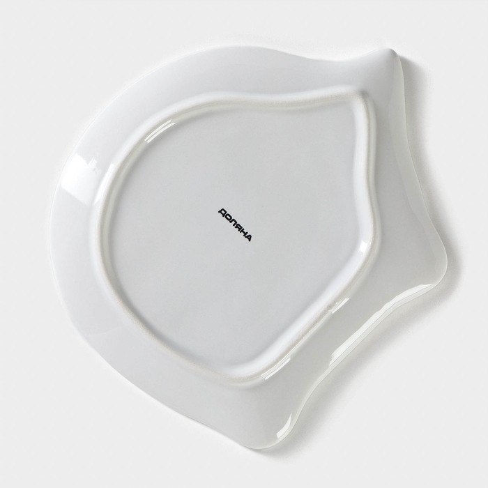 Блюдо сервировочное Доляна «Ёжик в золотом», 20×17 см, цвет белый Блюдо сервировочное Доляна «Ёжик в золотом», 20×17 см, цвет белый