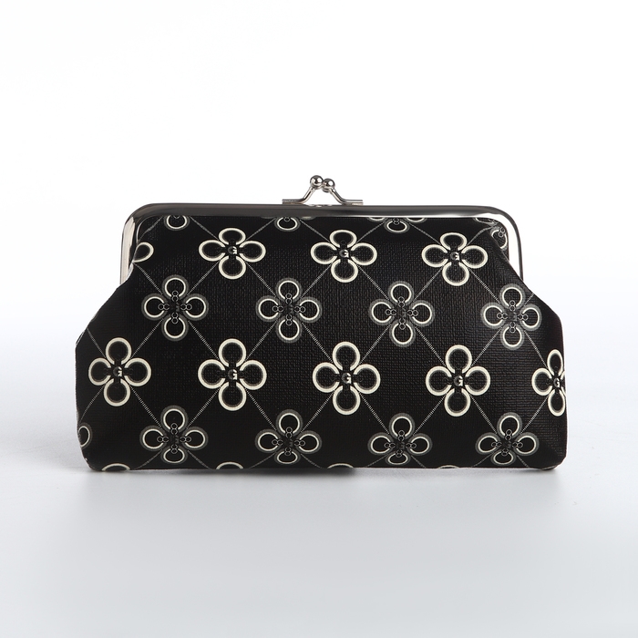 Косметичка на фермуаре, цвет чёрный