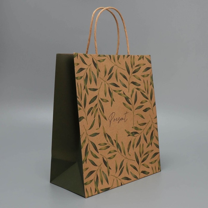 Пакет подарочный крафтовый, упаковка, «Подарок», ML 23 х 27 х 11.5 см Пакет подарочный крафтовый, упаковка, «Подарок», ML 23 х 27 х 11.5 см