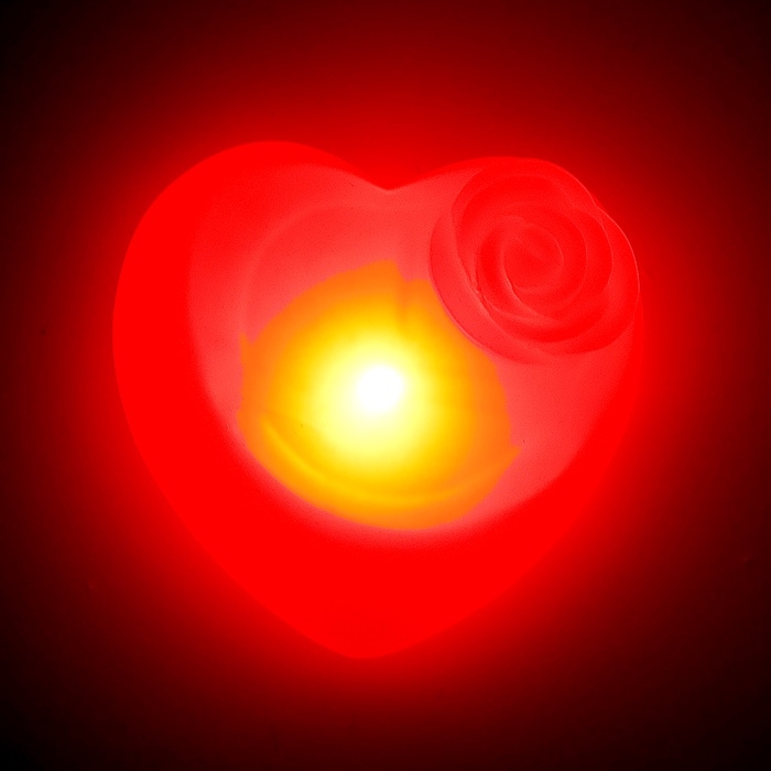 Светильник светодиодный Светильник светодиодный "Сердце", красное свечение