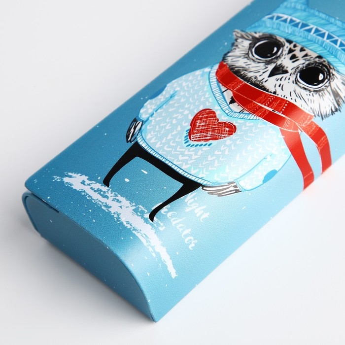 Футляр для очков на магните, длина 15,5 см, цвет голубой Футляр для очков на магните, длина 15,5 см, цвет голубой