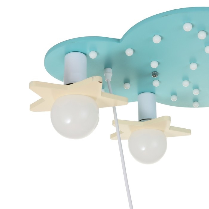 Люстра с подсветкой 2173/5 E27 40Вт бело-голубой 65х40х70 см BayerLux