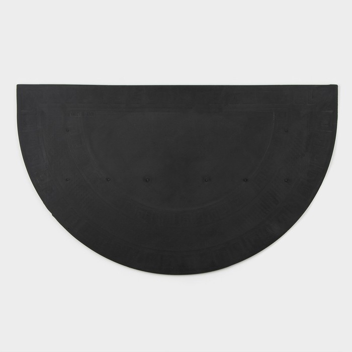 Коврик придверный полукруглый Доляна «Меандр», 45×75 см, цвет золотой Коврик придверный полукруглый Доляна «Меандр», 45×75 см, цвет золотой