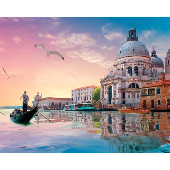 Алмазная мозаика с полным заполнением на холсте «Венеция», 40 х 50 см Алмазная мозаика с полным заполнением на холсте «Венеция», 40 х 50 см