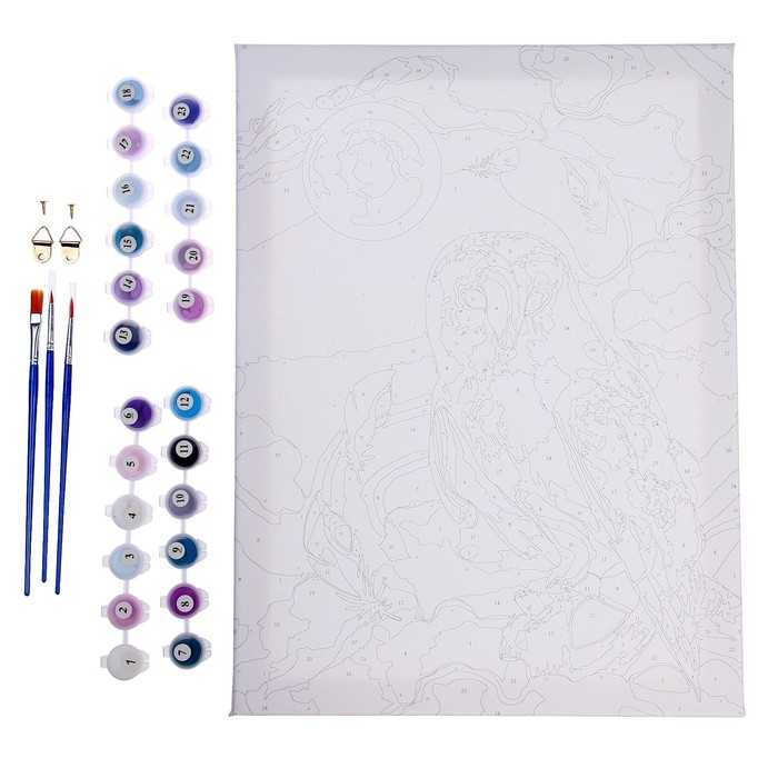 Картина по номерам на холсте с подрамником &laquo;Сказочная сова&raquo;, 30х40 см