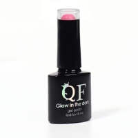 Гель лак для ногтей «GLOW IN THE DARK», 3-х фазный, 8 мл, LED/UV, люминесцентный, цвет розовый пунш (27)