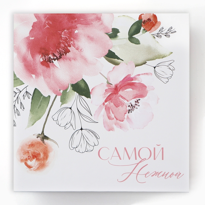 Набор коробок 10 в 1, упаковка подарочная, «Цветы», 10.2 х 10.2 х 6‒28.2 х 28.2 х 15 см