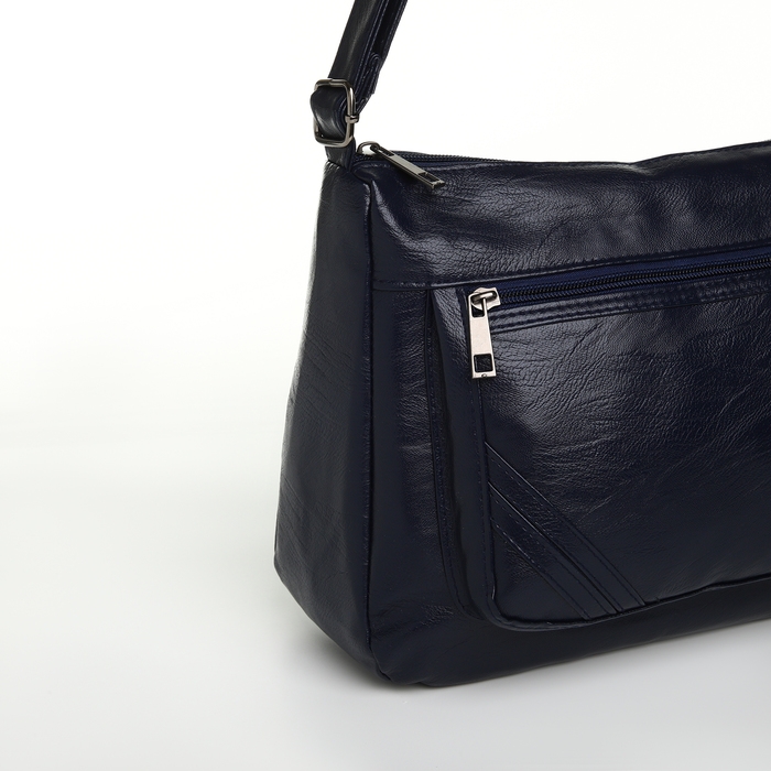 Сумка женская на молнии, цвет синий Сумка женская на молнии, цвет синий