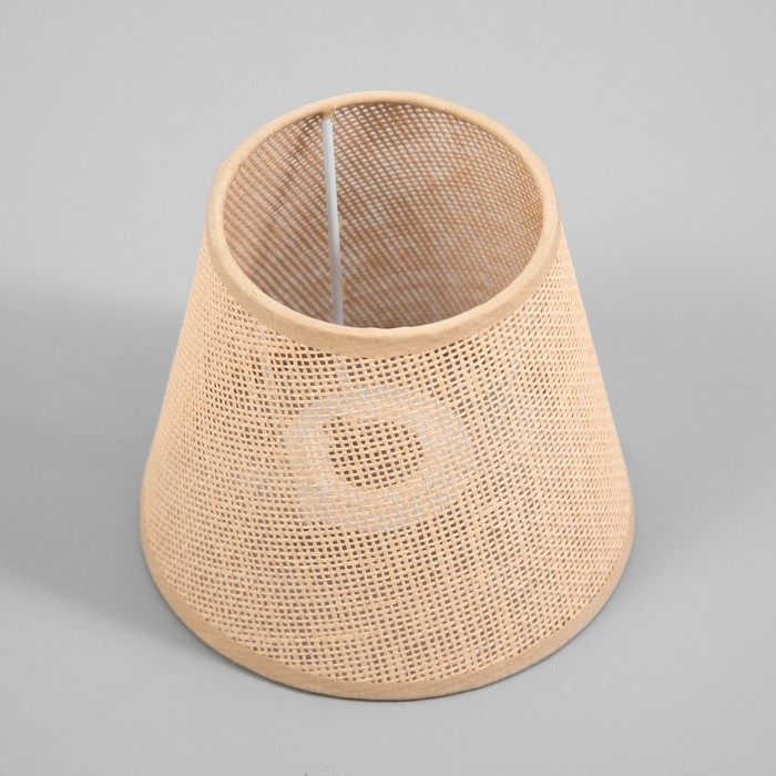 Абажур для люстры Абажур для люстры "Саржа" E27 бежевый 15х15х13 см