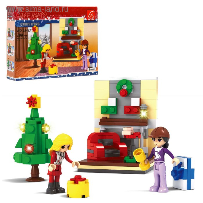 Конструктор новый год «Гостиная», 158 деталей Конструктор новый год «Гостиная», 158 деталей