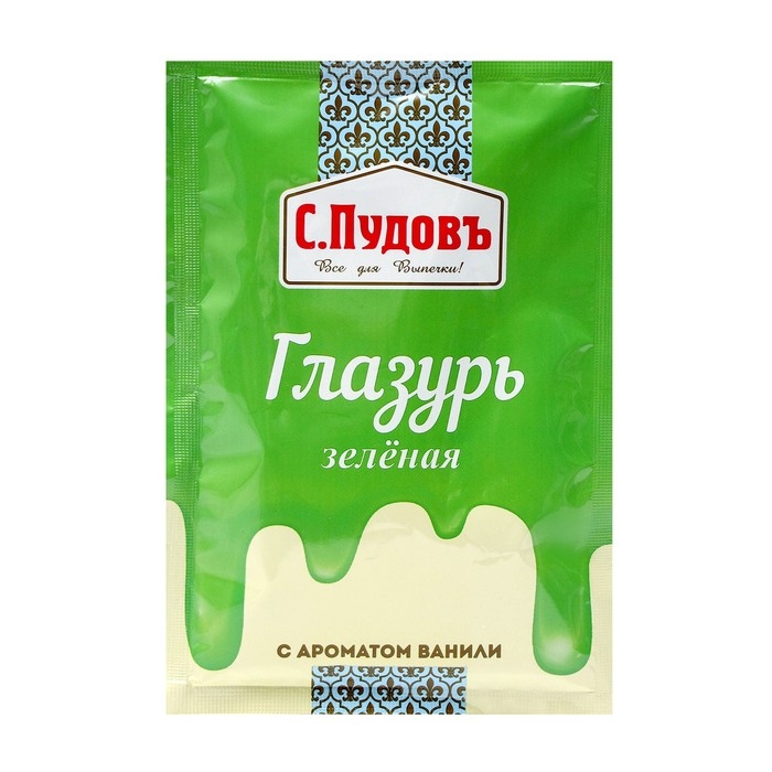 Сахарная глазурь «С. Пудовъ», зелёная, 100 г Сахарная глазурь «С. Пудовъ», зелёная, 100 г