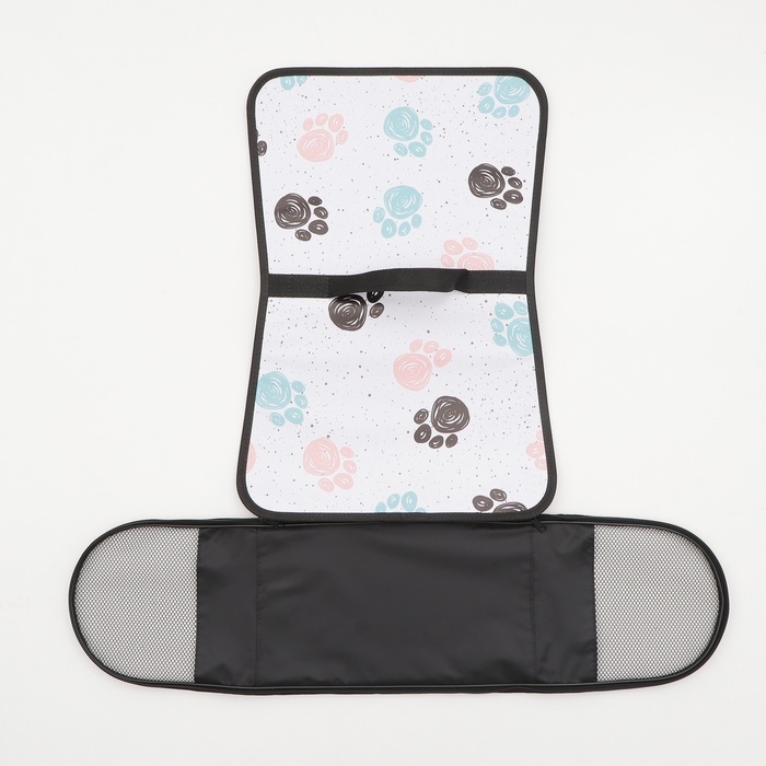 Сумка - переноска для животных каркасная, 40 х 25 х 25 см, белая с лапками Сумка - переноска для животных каркасная, 40 х 25 х 25 см, белая с лапками