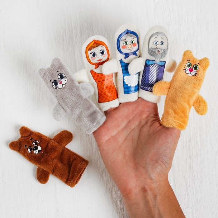 Кукольный театр «Репка», набор 6 шт. Кукольный театр «Репка», набор 6 шт.