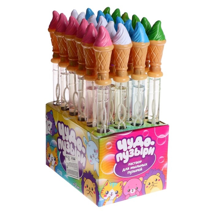 Мыльные пузыри «Мороженка», 95 мл, МИКС Мыльные пузыри «Мороженка», 95 мл, МИКС