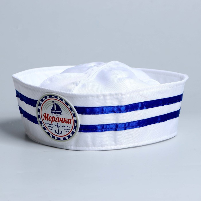 Шляпа юнги «Морячка», взрослая, р-р. 56-58 Шляпа юнги «Морячка», взрослая, р-р. 56-58