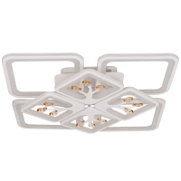 Люстра с ПДУ 671142/8 LED 240Вт диммер RGB 3 режима 3000-6000К белый 56,5х56,5х14 см BayerLux 462219
