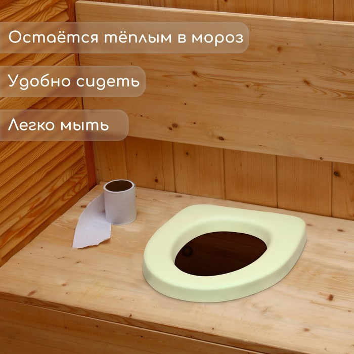 Сиденье для уличного туалета, 46 × 40 см, пенополиуретан, МИКС Сиденье для уличного туалета, 46 × 40 см, пенополиуретан, МИКС