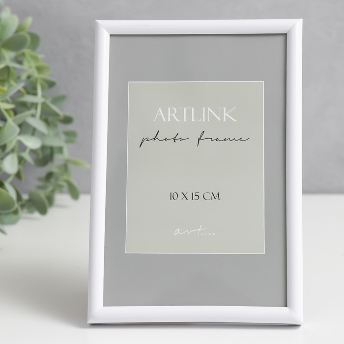 Фоторамка пластик Фоторамка пластик "Decoline" 10х15 см, белый