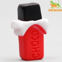 Игрушка пищащая "Choco" для собак, 8 x 5 см, микс цветов