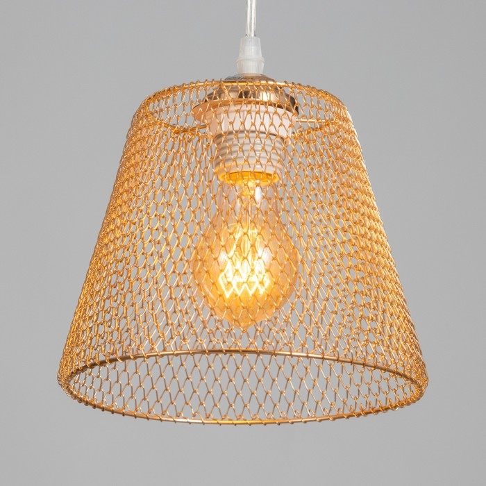 Светильник Светильник "Бенни" 1х40Вт Е27 Золото 20х20х80(20)см