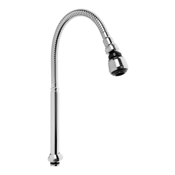 Излив для смесителя ZEIN, 3/4 Излив для смесителя ZEIN, 3/4", гибкий, аэратор с регулировкой потока, 2 режима, нерж сталь