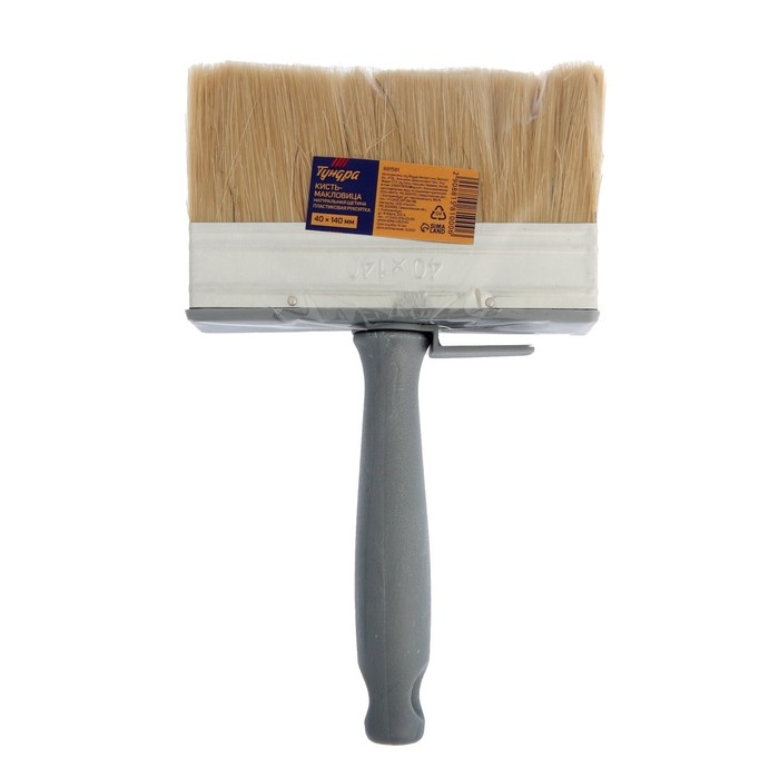 Кисть-макловица ТУНДРА, натуральная щетина, пластиковая рукоятка, 40х140 мм Кисть-макловица ТУНДРА, натуральная щетина, пластиковая рукоятка, 40х140 мм