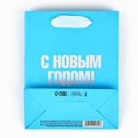 Пакет подарочный новогодний «С Новым годом», голография, S 12 х 5.5 х 15 см, Новый год